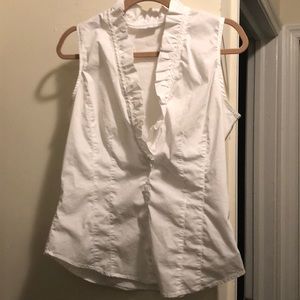 White tank dress shirt